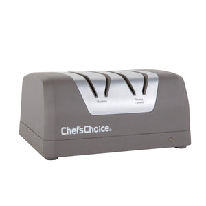 Chef'sChoice Rechargeable Two-Stage DC 220 Electric Knife Sharpener, in Slate Gray