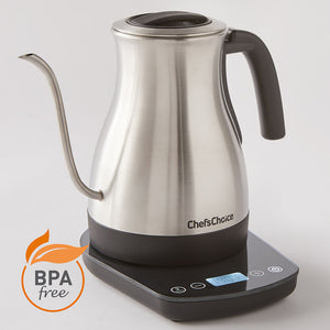 Chef's Choice 1200W Electric Gooseneck Kettle, Digital, 1 Quart